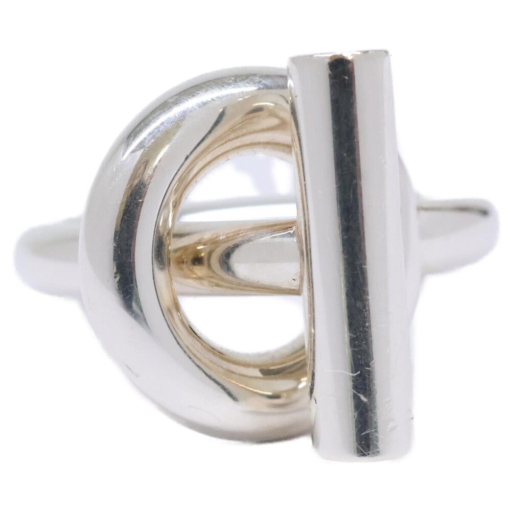 HERMES Ag925 Echappé MM Ring, Size 50, Silver, Women's - Picture 2 of 7
